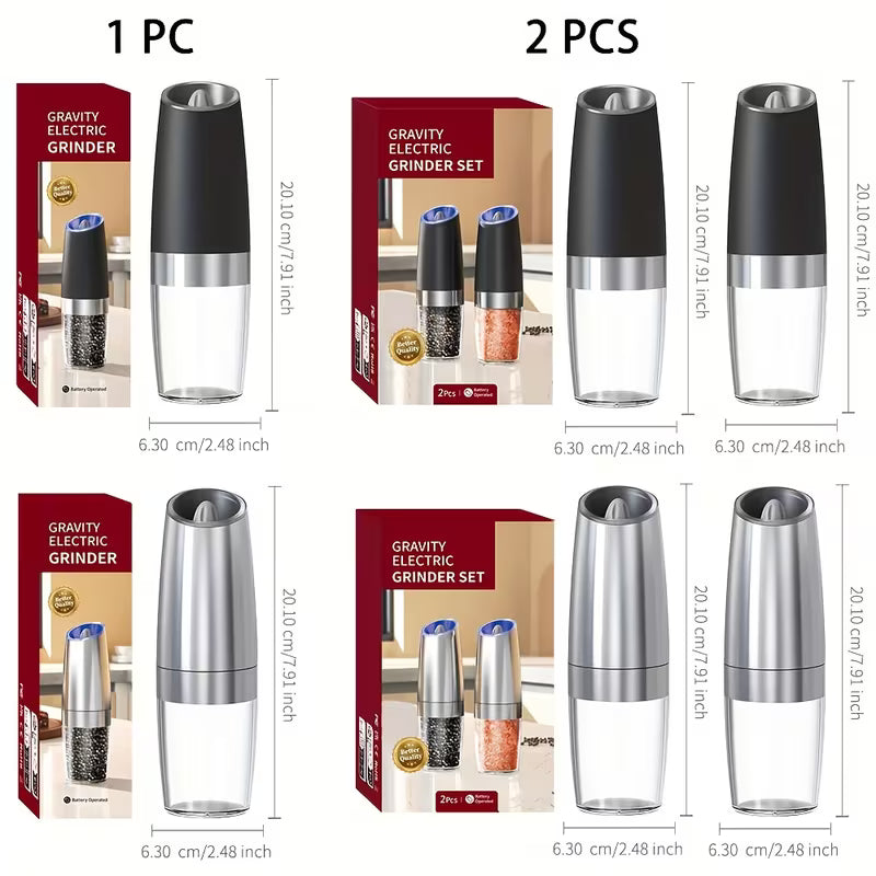 Electric Salt And Pepper Mill, Powerful Pepper Grinder