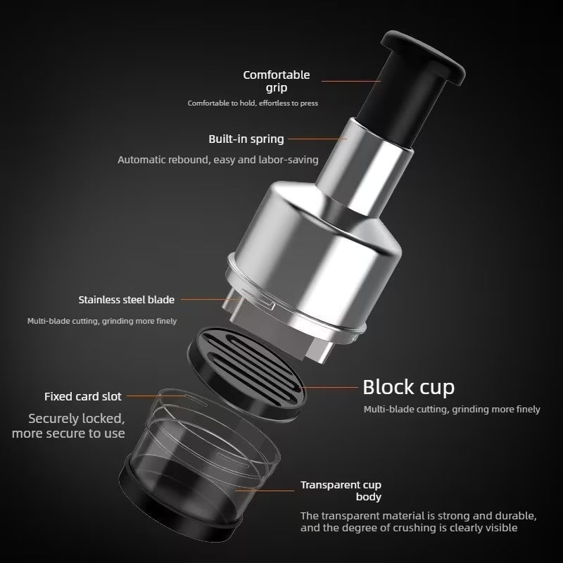 Stainless Steel Garlic Crusher