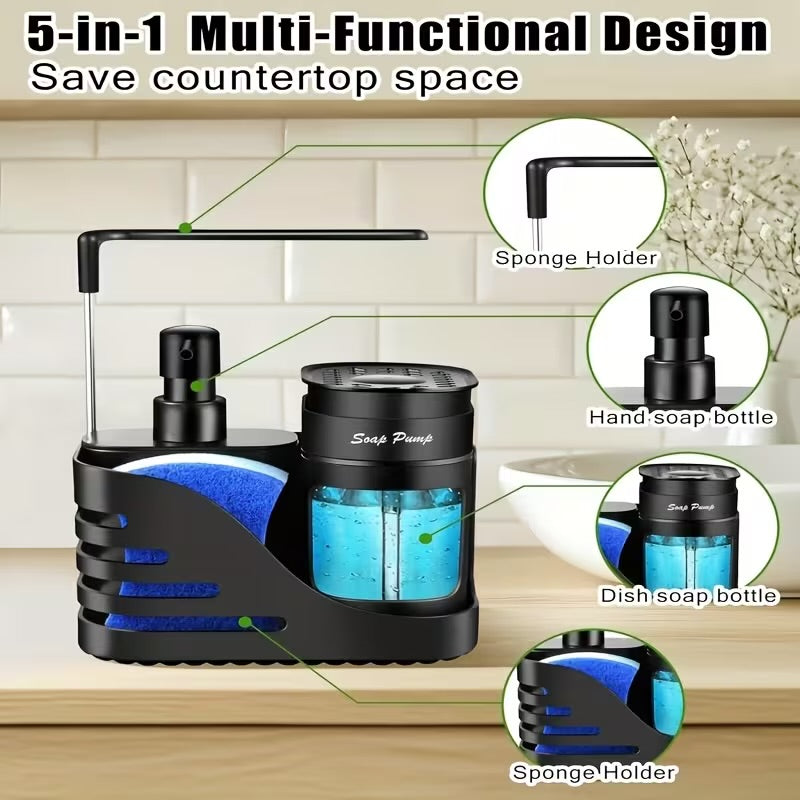 4-in-1 Kitchen Soap Dispenser Set