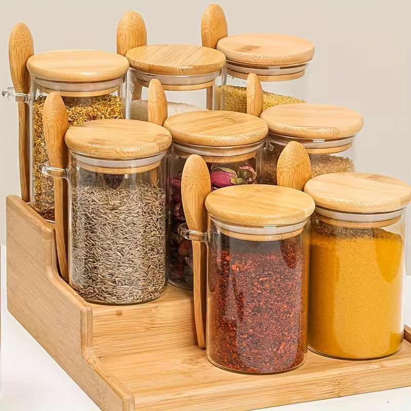 3pcs Set (1 Containers And 1 Lids And 1 Spoons)
