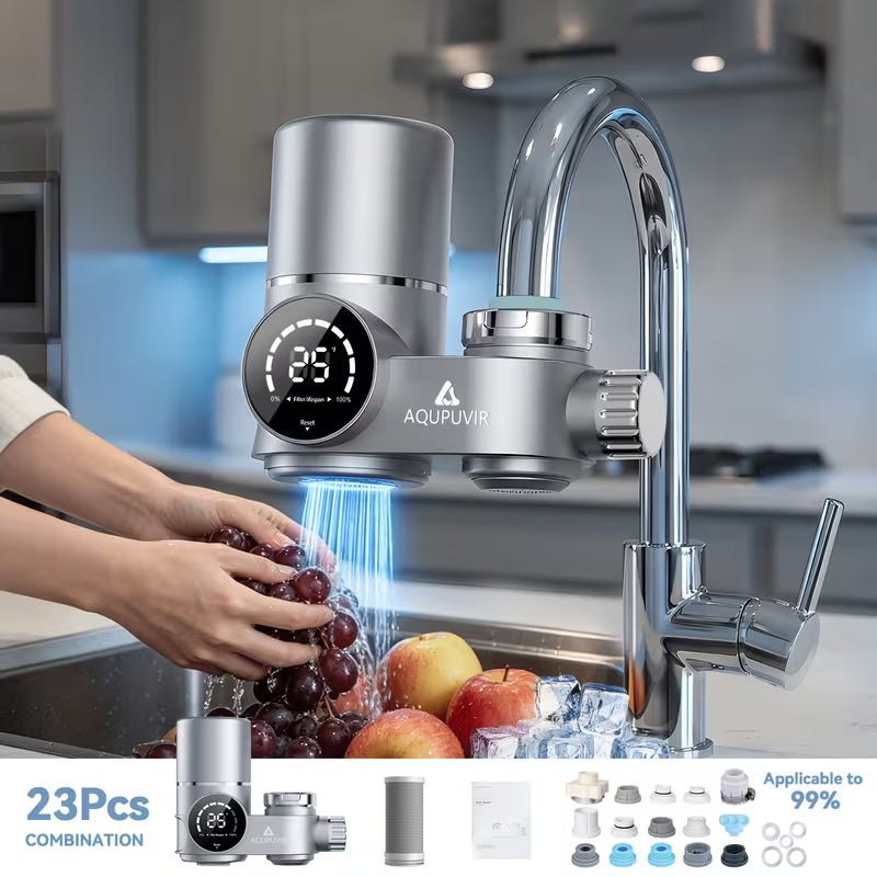 Faucet Mount Water Filtration System, 264-Gallon - Kitchen Nest
