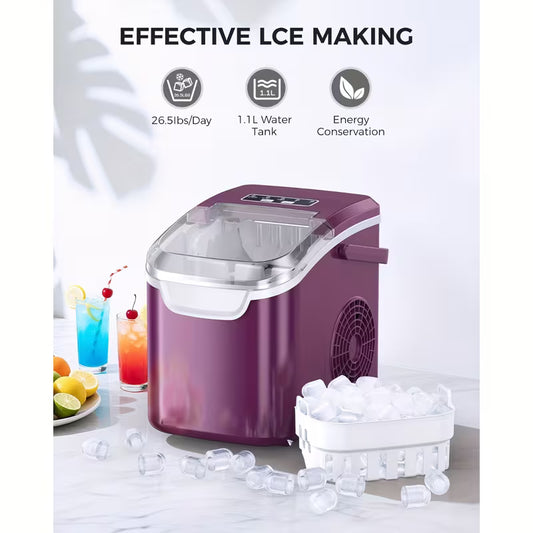 Ice Makers Countertop, Produces 26 Lbs/24H