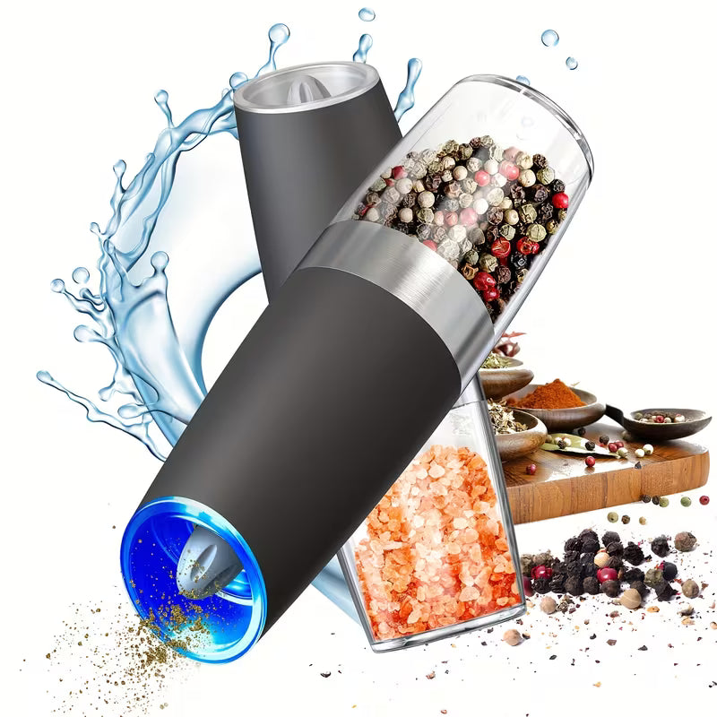 Electric Salt And Pepper Mill, Powerful Pepper Grinder