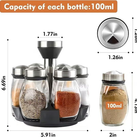 Glass Jar Storage Set showing airtight bamboo lids - Kitchen Nest