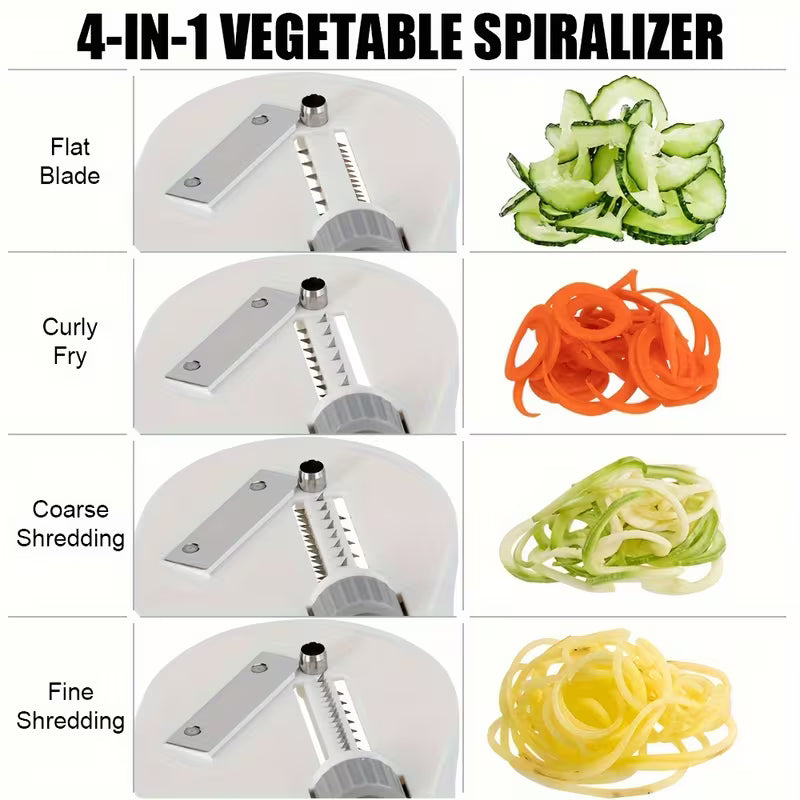4-in-1 Vegetable Spiralizer.
