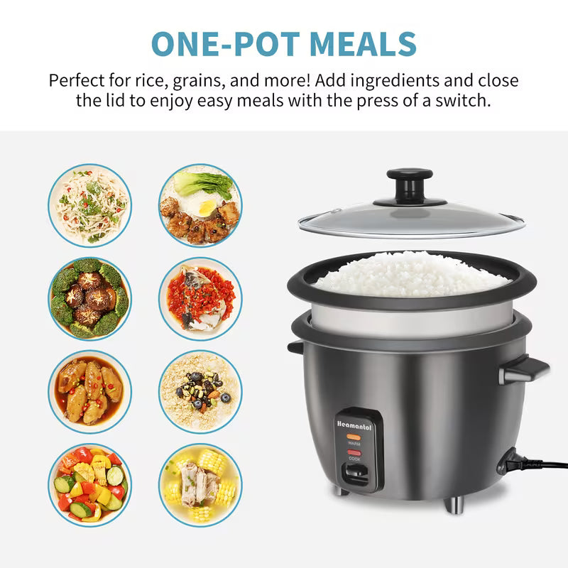 Versatile 3-Cups Of Raw-Rice, 6-Cups Of Cooked Rice