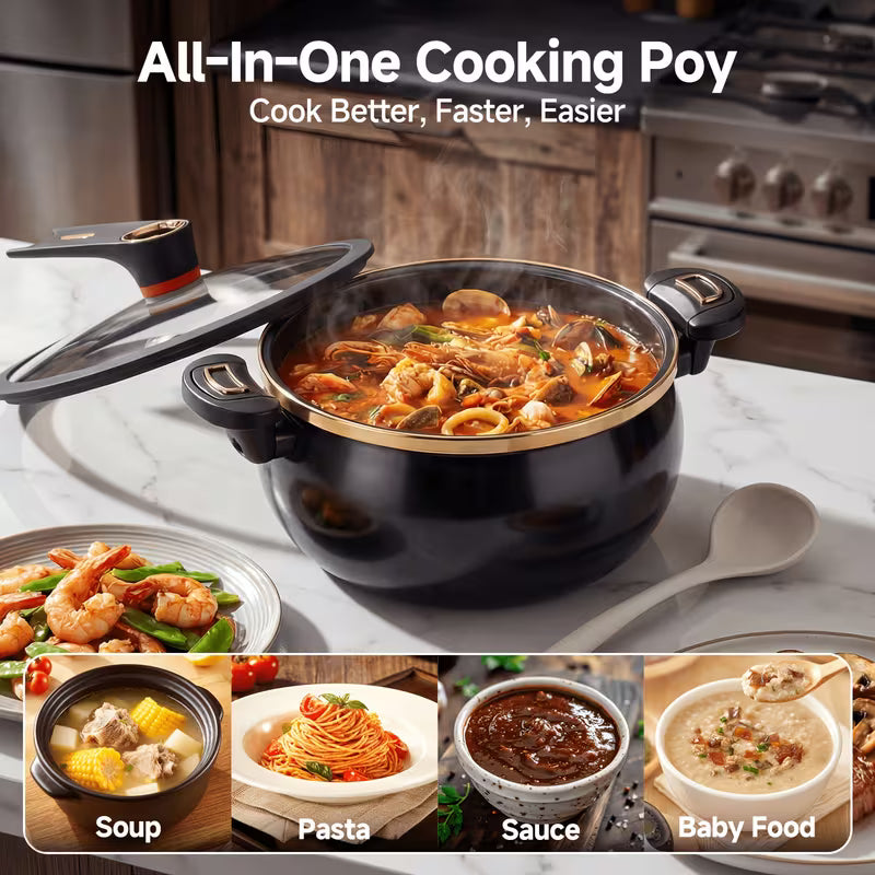 Large-Capacity Soup Pot