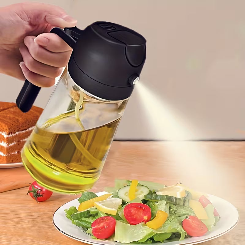 Leak-Proof Dual Oil Dispenser Bottle