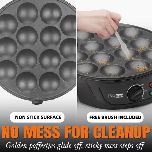 14-Slot Mini Pancake Maker with Browning Control