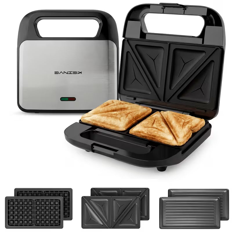 3-in-1 Breakfast Maker, Interchangeable