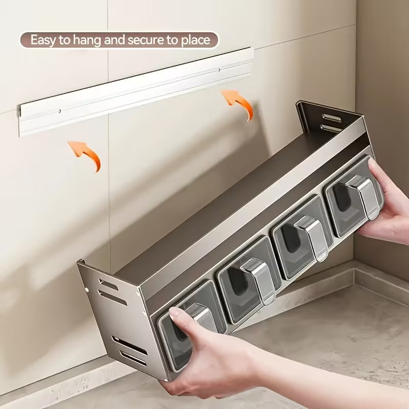 Container Kitchen Seasoning Storage Rack