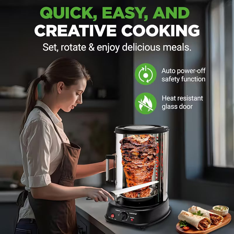 NutriChef Vertical Rotating Shawarma Oven