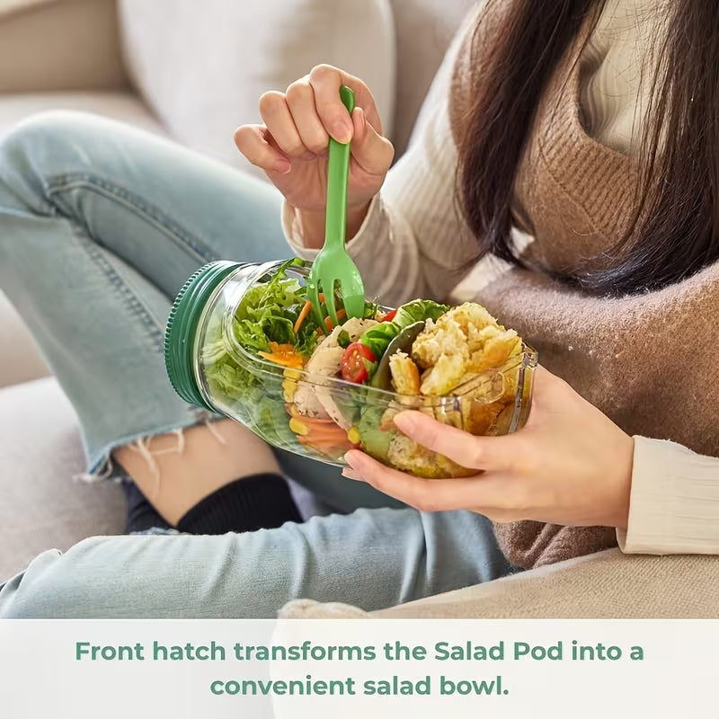 New Salad Jar with Side Opening