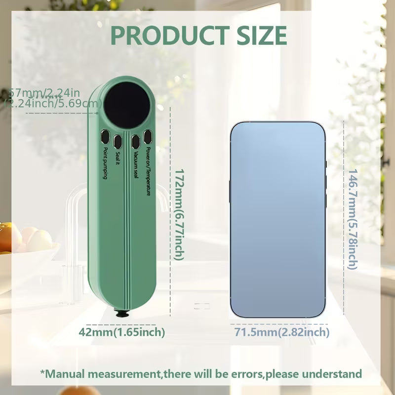 1pc 1200Mah Portable Multi-Function Automatic Food Sealer Machine