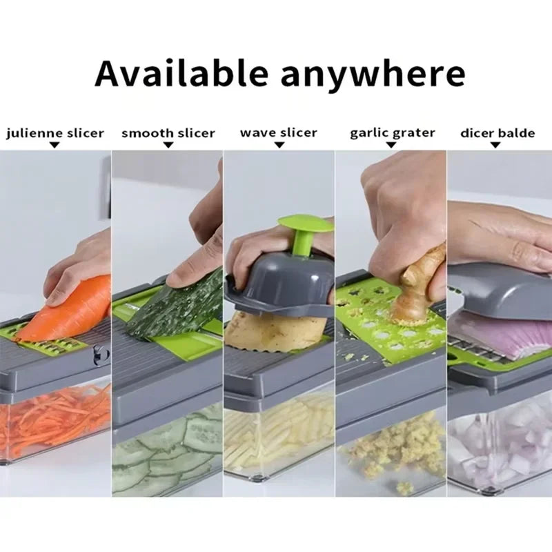 12-in-1 Multi-Functional Vegetable Chopper & Slicer