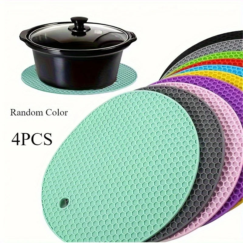 Heat-Resistant Silicone Honeycomb Trivet Ma