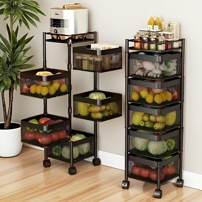 Multilayer Rotating Storage Rack