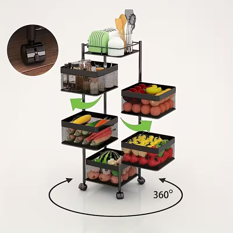 Multilayer Rotating Storage Rack