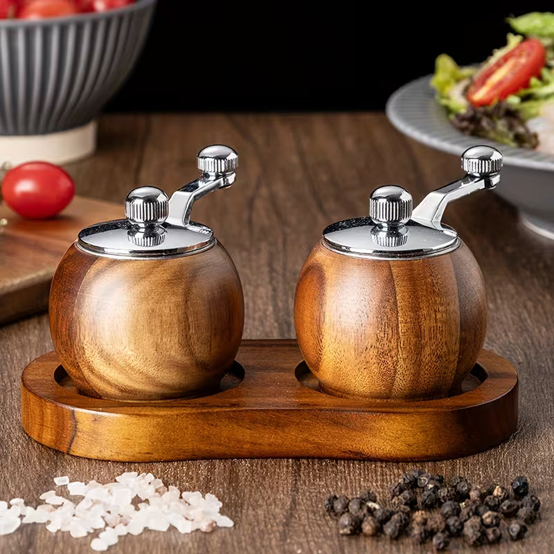 Wooden Manual Pepper Grinder