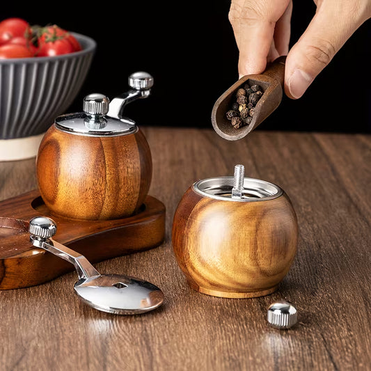 Wooden Manual Pepper Grinder