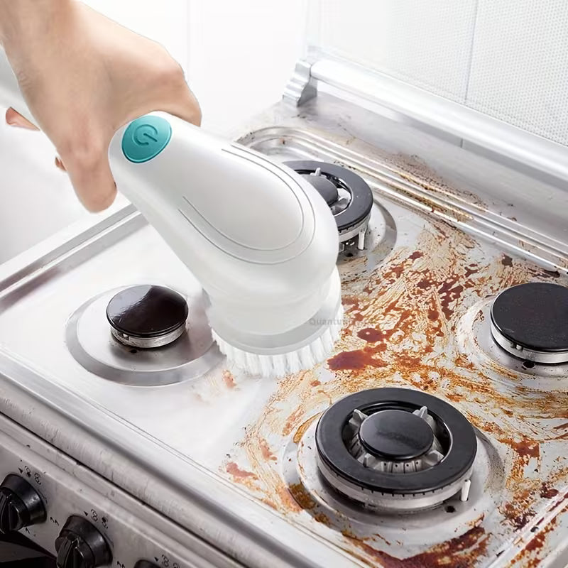 Electric rotating cleaning brush