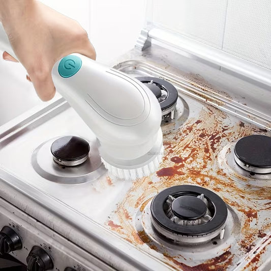 Electric rotating cleaning brush