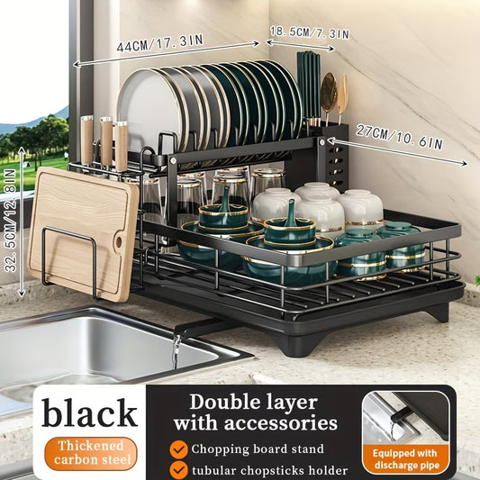 2-Tier Countertop Dish Drying Rack