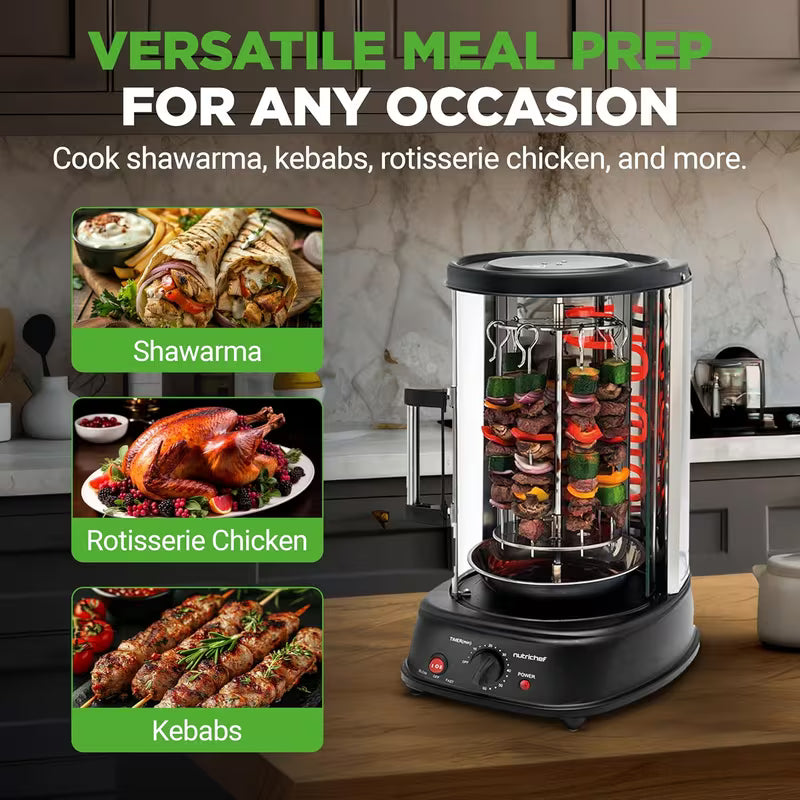NutriChef Vertical Rotating Shawarma Oven