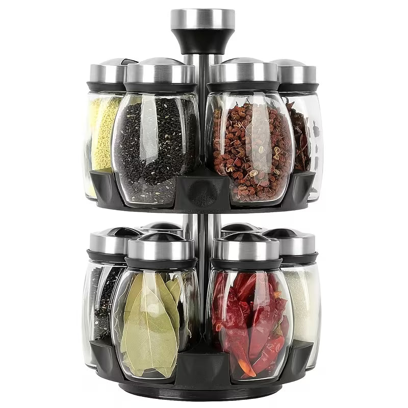 Glass Jar Bottle Set