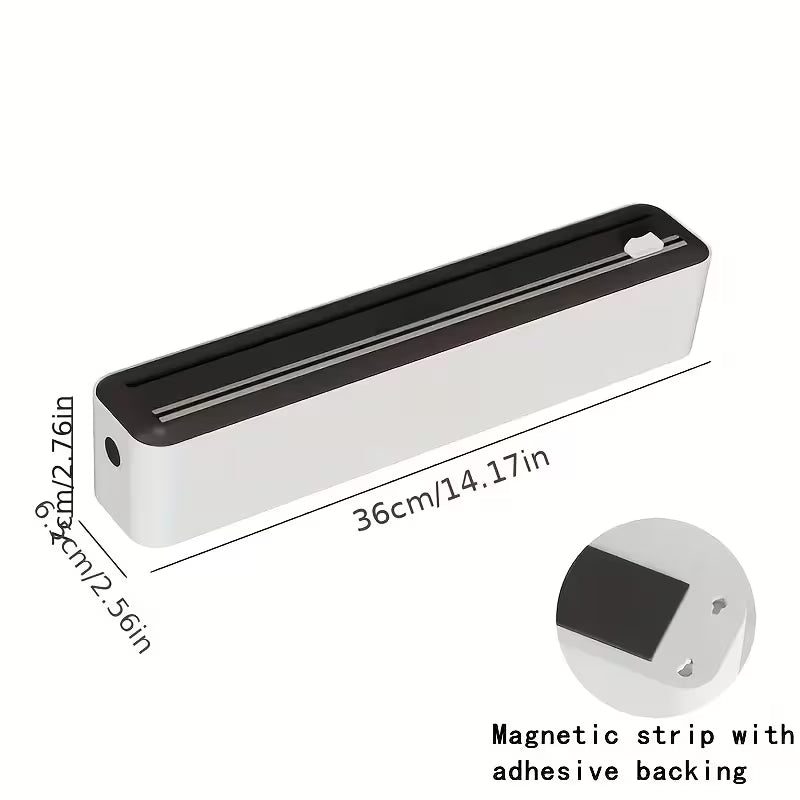 Oversized Double-Sliding Blade Plastic Wrap Cutter