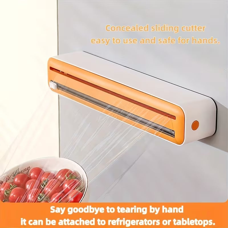 Oversized Double-Sliding Blade Plastic Wrap Cutter