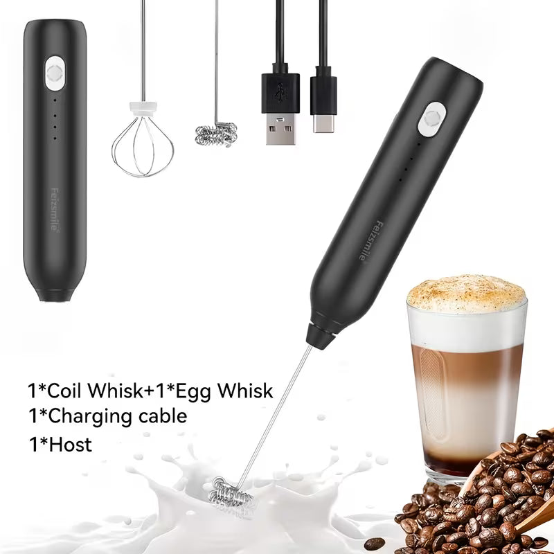 Rechargeable Handheld Electric Frother And Mixer